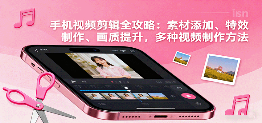 手机视频剪辑全攻略：素材添加、特效制作、画质提升，多种视频制作方法-lhxm