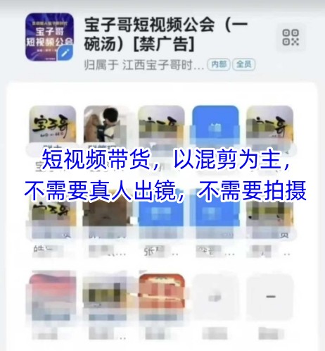 宝子哥头部团队短视频带货，以混剪为主，不需要真人出镜，不需要拍摄【更新9月】-lhxm