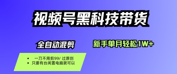 视频号黑科技短视频带货，新手一个月也1W+，纯搬运一刀不用剪，零投入【揭秘】-lhxm