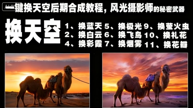 一键换天空后期合成教程，风光摄影师的秘密武器-lhxm