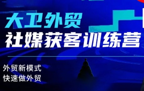 大卫老师·外贸社媒获客独家训练营(更新)-lhxm