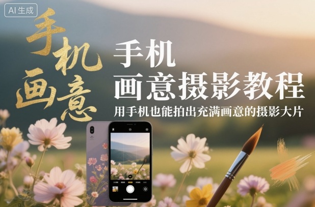 手机画意摄影教程，用手机也能拍出充满画意的摄影大片-lhxm