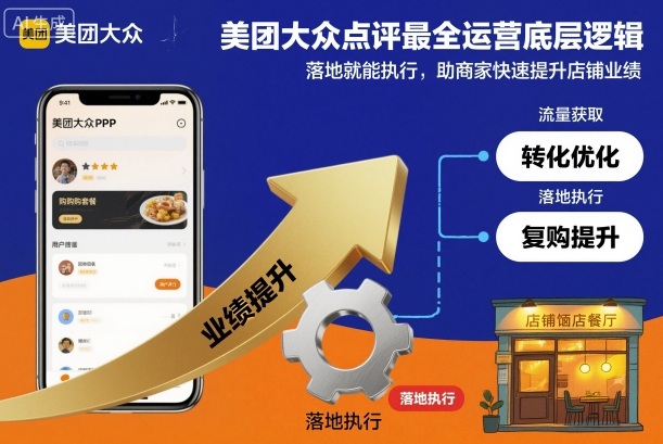 美团大众点评最全运营底层逻辑，落地就能执行，助商家快速提升店铺业绩-lhxm