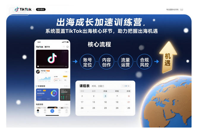 出海成长加速训练营，系统覆盖TikTok出海核心环节，助力把握出海机遇(更新)-lhxm