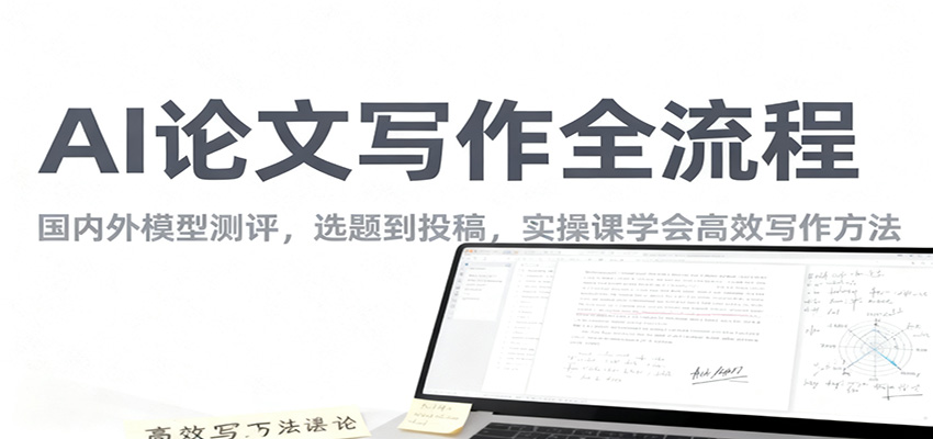 AI论文写作全流程，国内外模型测评，选题到投稿，实操课学高效写作方法-lhxm