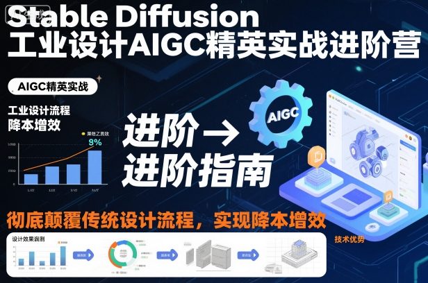 Stable Diffusion工业设计AIGC精英实战进阶营，彻底颠覆传统设计流程，实现降本增效-lhxm