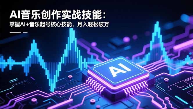 AI音乐创作实战技能：掌握AI+音乐起号核心技能，月入轻松破万-lhxm
