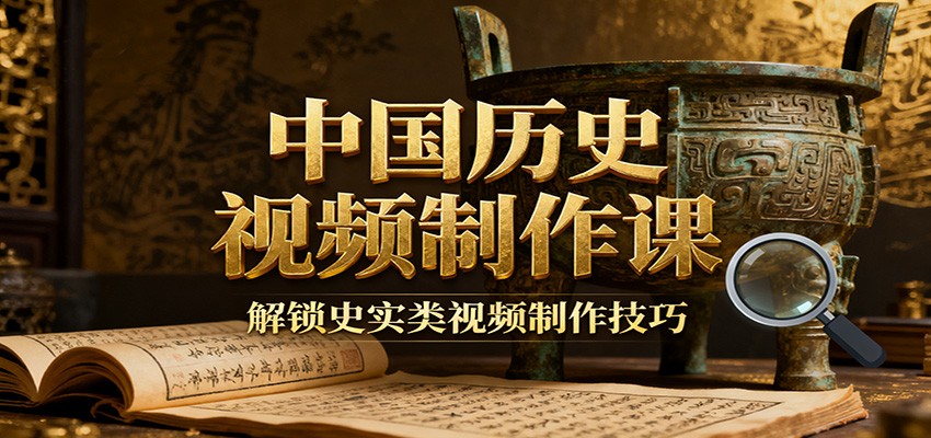 中国历史视频制作课：疆域地图集+参考文案+练习素材，解锁史实类视频制作技巧-lhxm