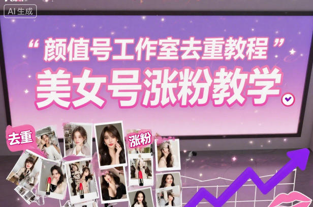 颜值号工作室去重教程，美女号涨粉教学-lhxm