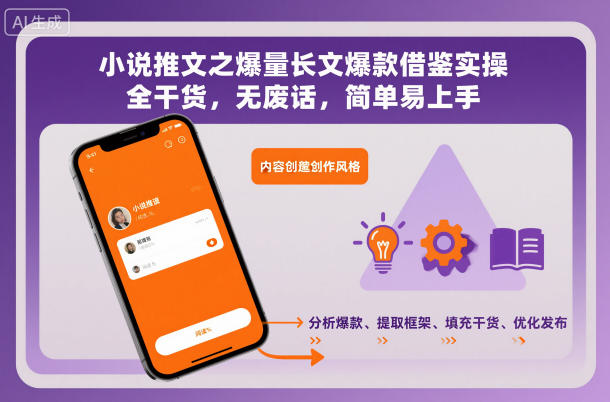 小说推文之爆量长文爆款借鉴实操，全干货，无废话，简单易上手-lhxm